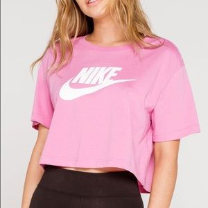 Pink Nike Crop Top